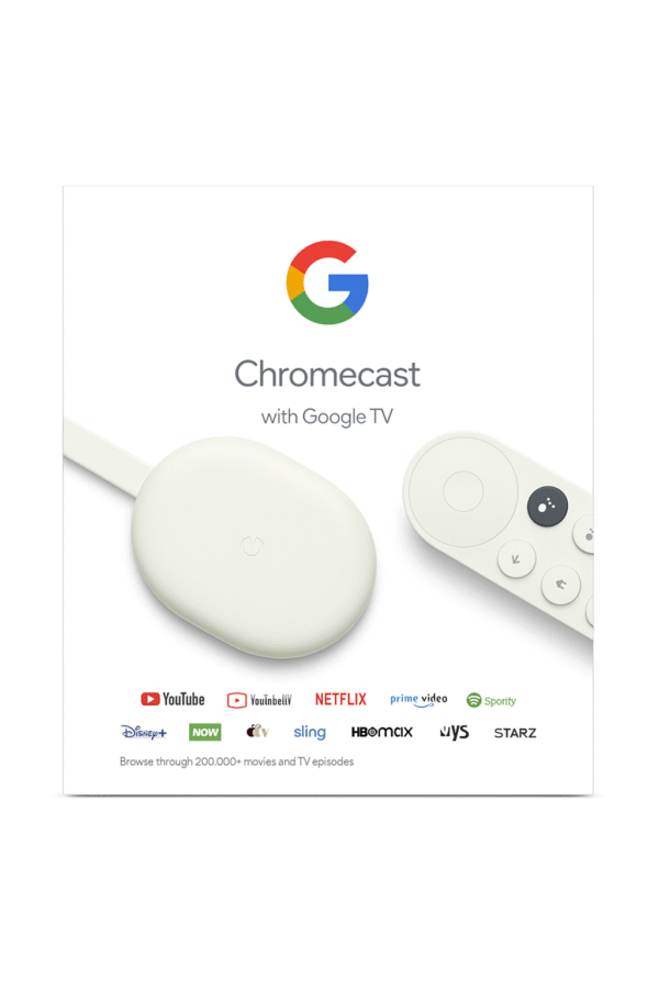 Chromecast with Google TV – 4K Streaming Product Box