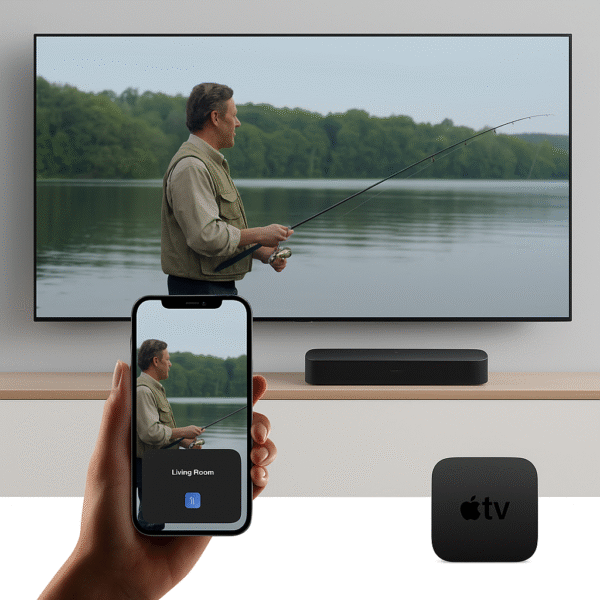 Image showing iPhone casting video to Apple TV