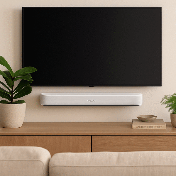 Lifestyle Setup – Beam Mounted Under TV