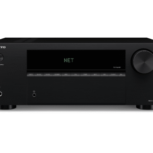 Onkyo TX-NR6100 front angle on white background