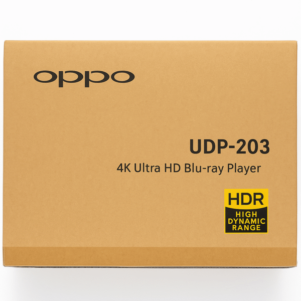 Oppo UDP‑203 4K Blu‑ray Player Product Box