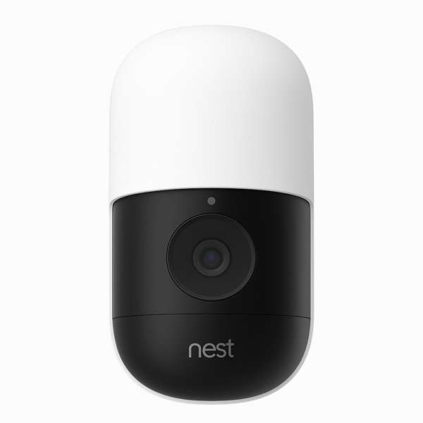Product-Only Image (Square, White Background) Close-up of the Nest Cam battery unit