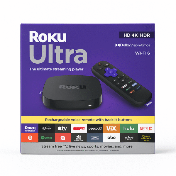 Roku Ultra (2022) – Premium 4K HDR Streaming Player Box