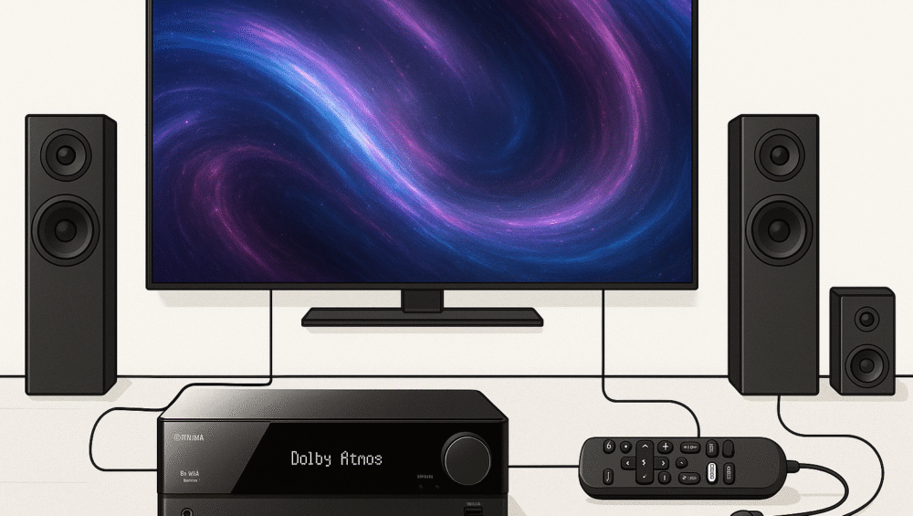 Yamaha RX-V6A 7.2-Channel AV Receiver connected to TV and speakers – Yamaha RX-V6A specs review