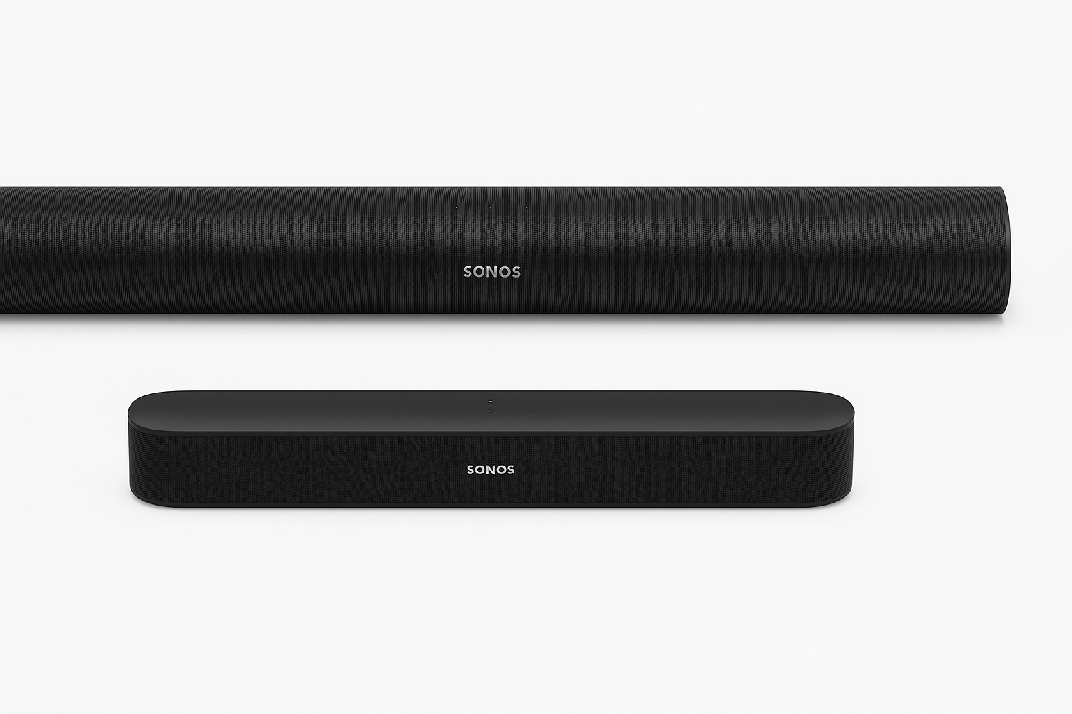 side-by-side image of the Beam Gen 2 and Arc here to visually emphasize the size difference