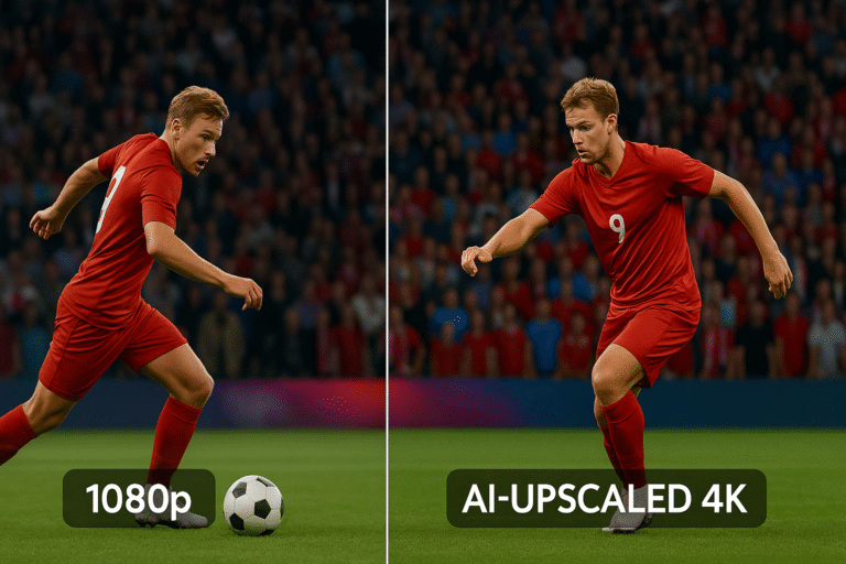 AI upscaling demo image comparison