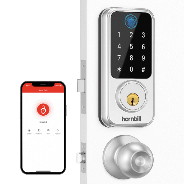 Hornbill Keyless Entry Door Lock – Smart Deadbolt with Handleset