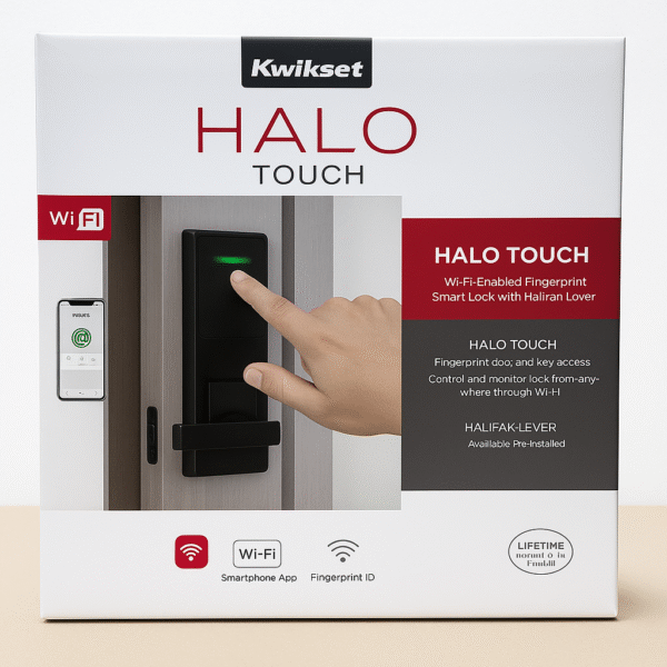 Kwikset Halo Touch Fingerprint Wi-Fi Smart Lock box