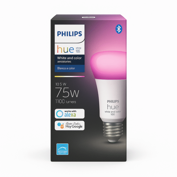 Philips Hue White Ambiance A19 LED Smart Bulb 2