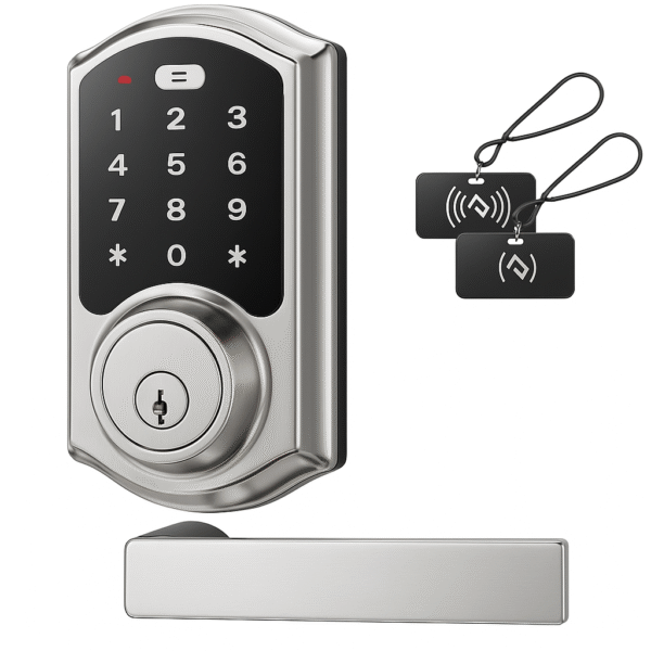 Veise Fingerprint Smart Lock with 2 Lever Handles