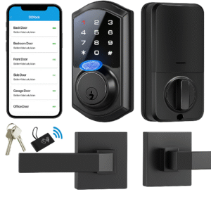 Veise Fingerprint Smart Lock with 2 Lever Handles