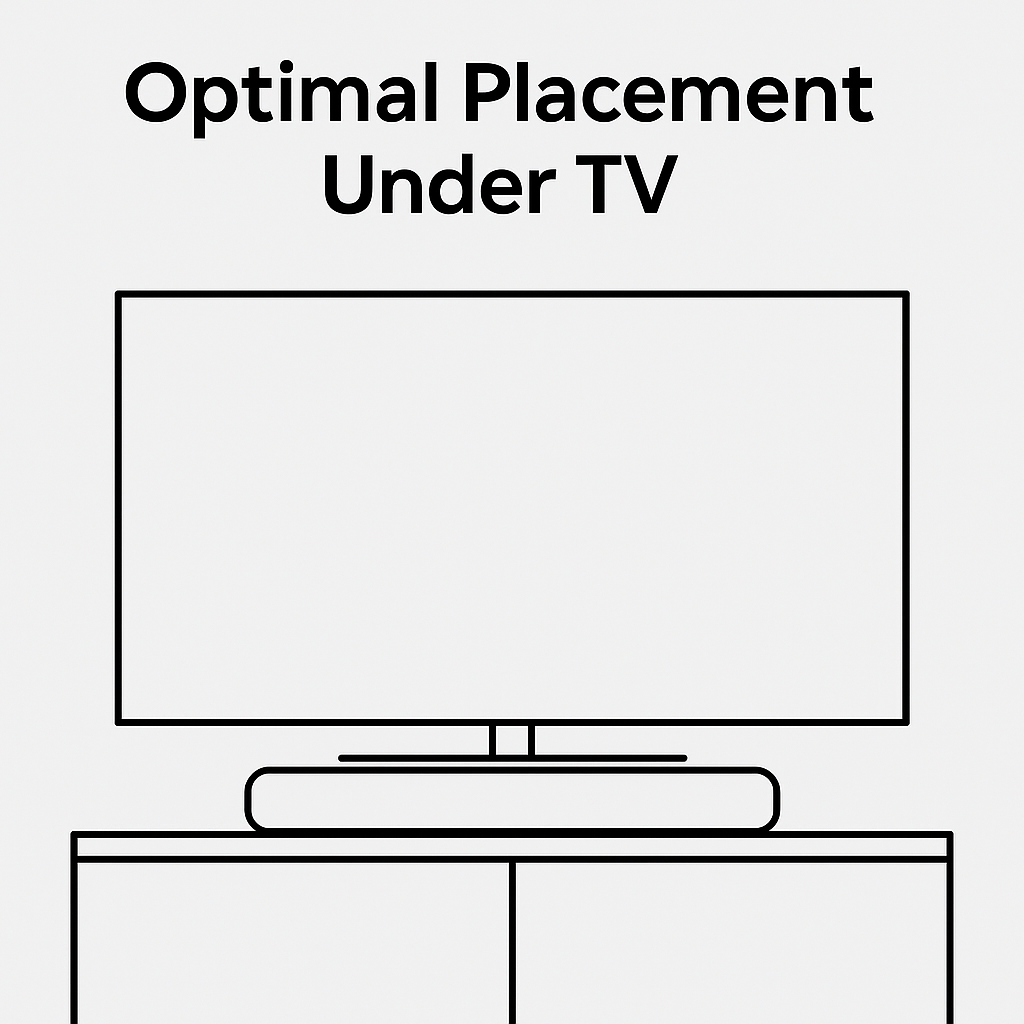 Diagram showing optimal placement under TV