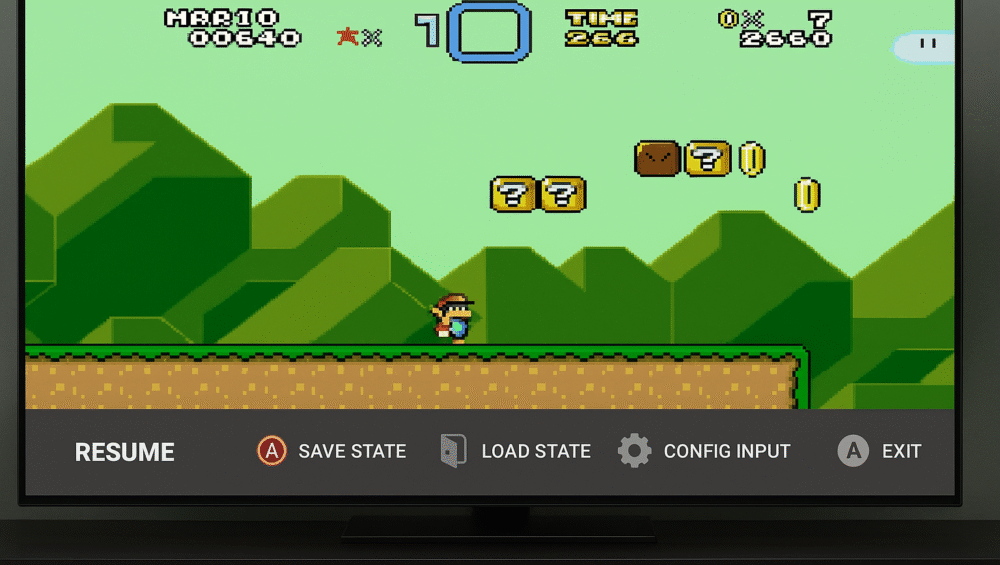 Hero image showing a retro game emulator running on Shield TV, demonstrating smooth gameplay and enhanced graphics in the Firestick vs Shield for gaming comparison.