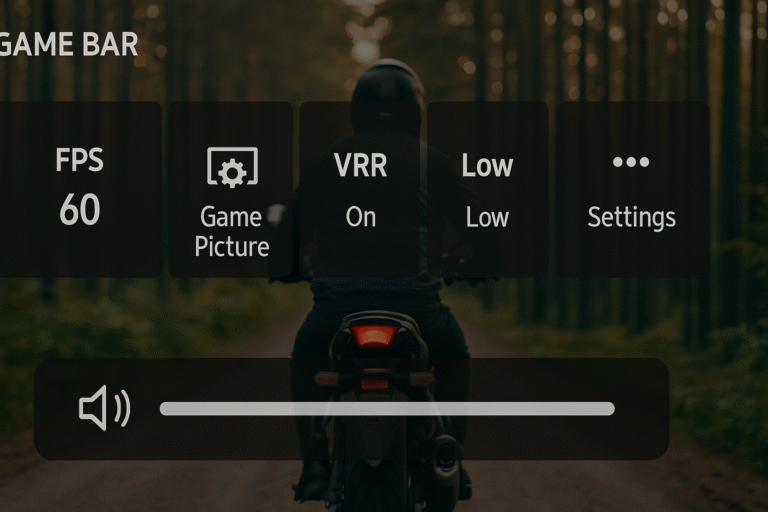 Game Bar UI overlay during gameplay