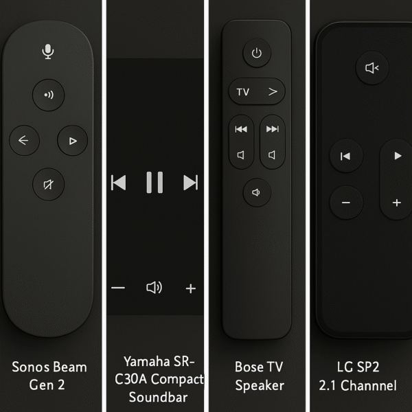 Interface or remote layout for each model showing streaming controls.