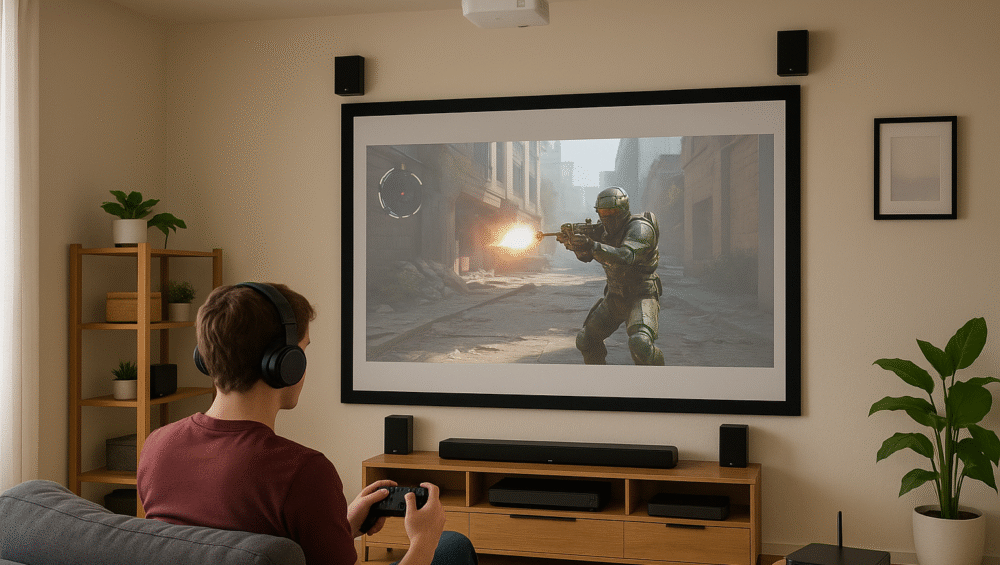 Lifestyle shot showing this full combo in a compact space