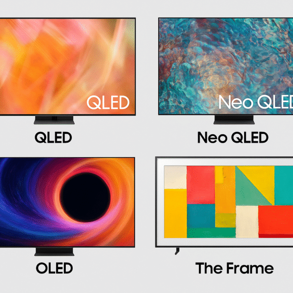 Product image grid of compatible Samsung TV models.