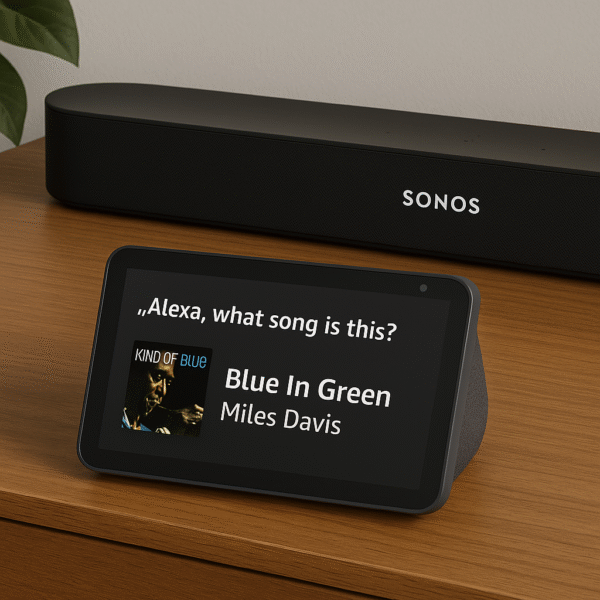 Alexa query result displayed on Echo Show next to Beam