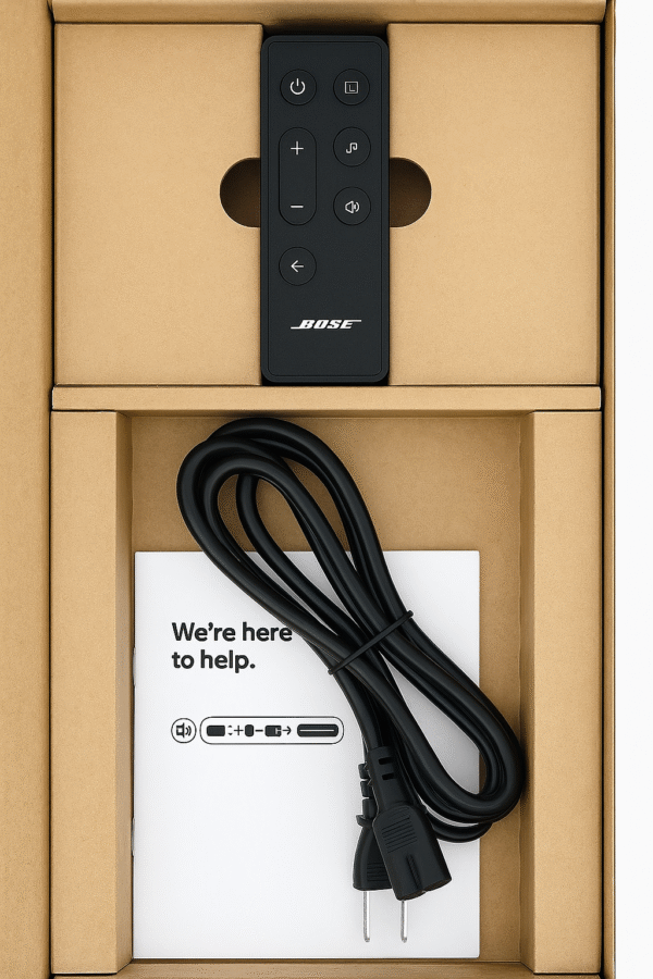 Bose Smart Soundbar 600 box content