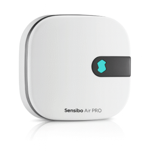 Product-Only Image (Square, White Background) Close-up front view of Sensibo Air PRO unit.