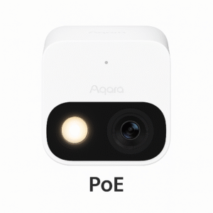 Product-Only Image (Square, White Background) Close-up front view showing camera lens and compact hub design.