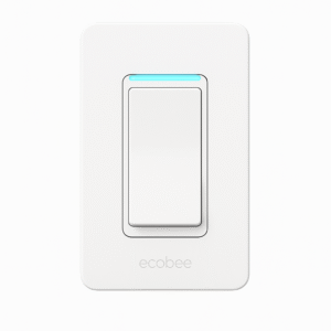 Product-Only Image (Square, White Background) Close-up of ecobee Switch+ front view.
