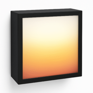 Product-Only Image (Square, White Background) Close-up of the square Econic lamp with frosted diffuser.