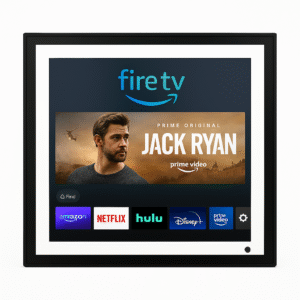 Product-Only Image (Square, White Background) Echo Show 15 (2nd Gen) front view with Fire TV interface visible.