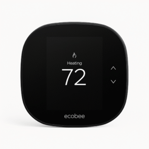 Product-Only Image (Square, White Background) Front view of the thermostat display.