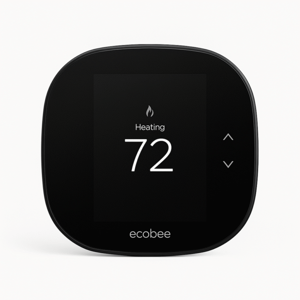 Product-Only Image (Square, White Background) Front view of the thermostat display.