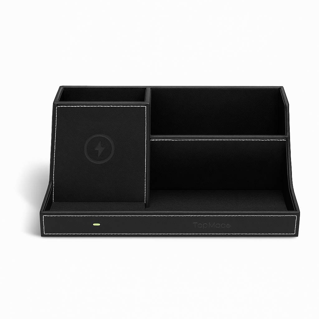 Product-Only Image (Square, White Background) Organizer with visible charging pad and compartments.