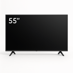 Product-Only Image (Square, White Background) Slim-bezel 55 inch Mini-LED TV front view.